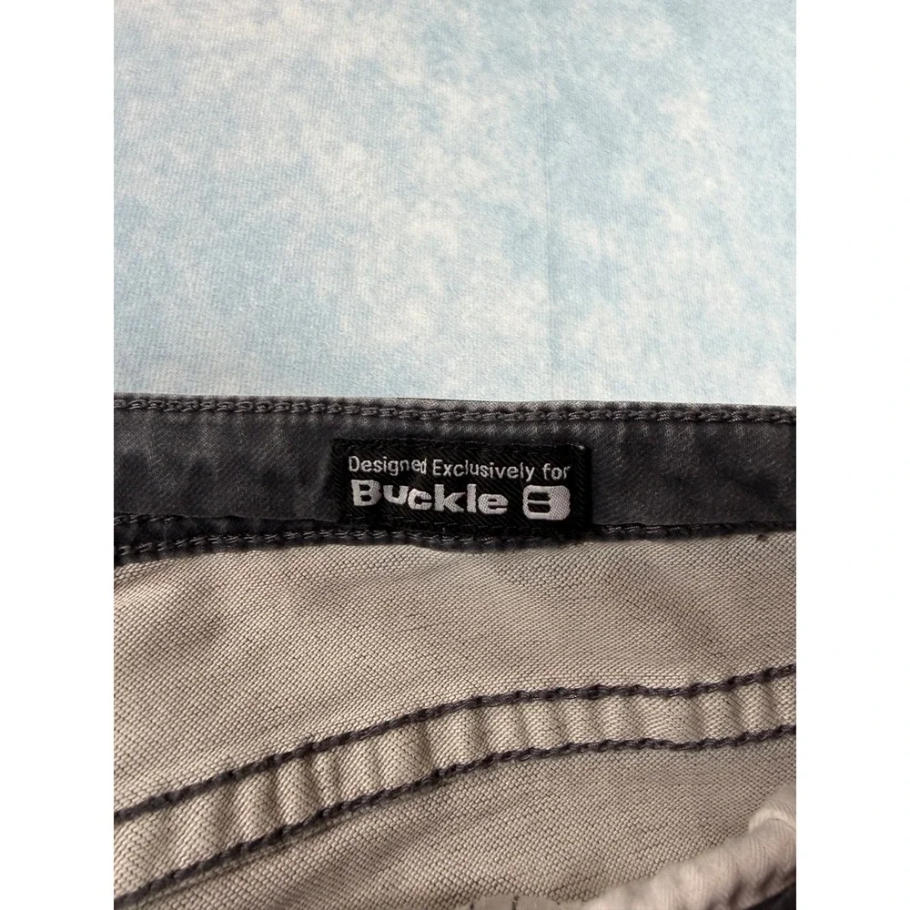 Salvage Havoc Slim Straight Jeans Mens 36 Grey Good Distressed Buckle SLVG